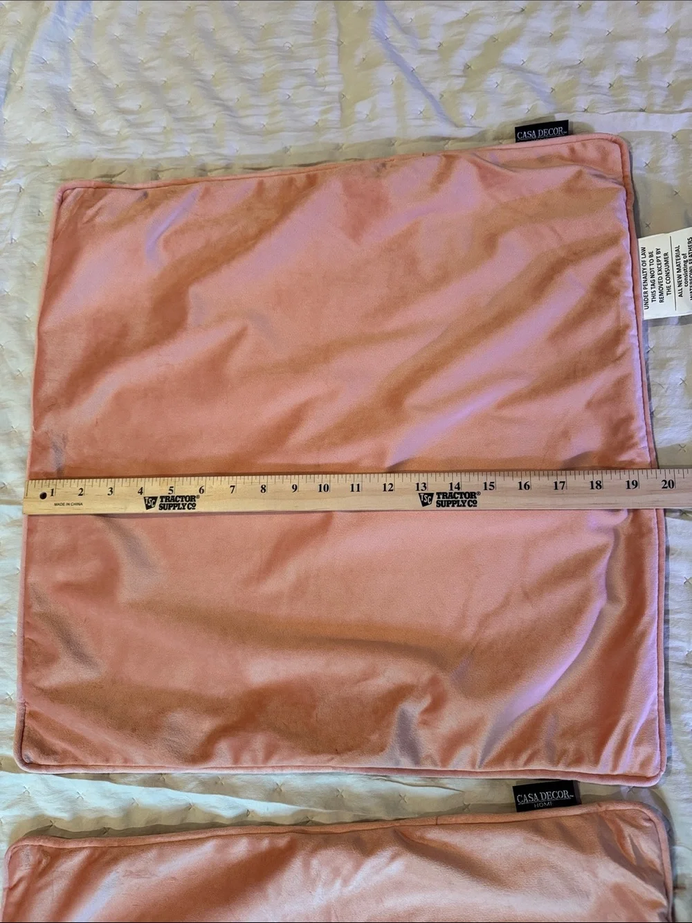 Dusty peach Velvet  pillow covers with a side zipper